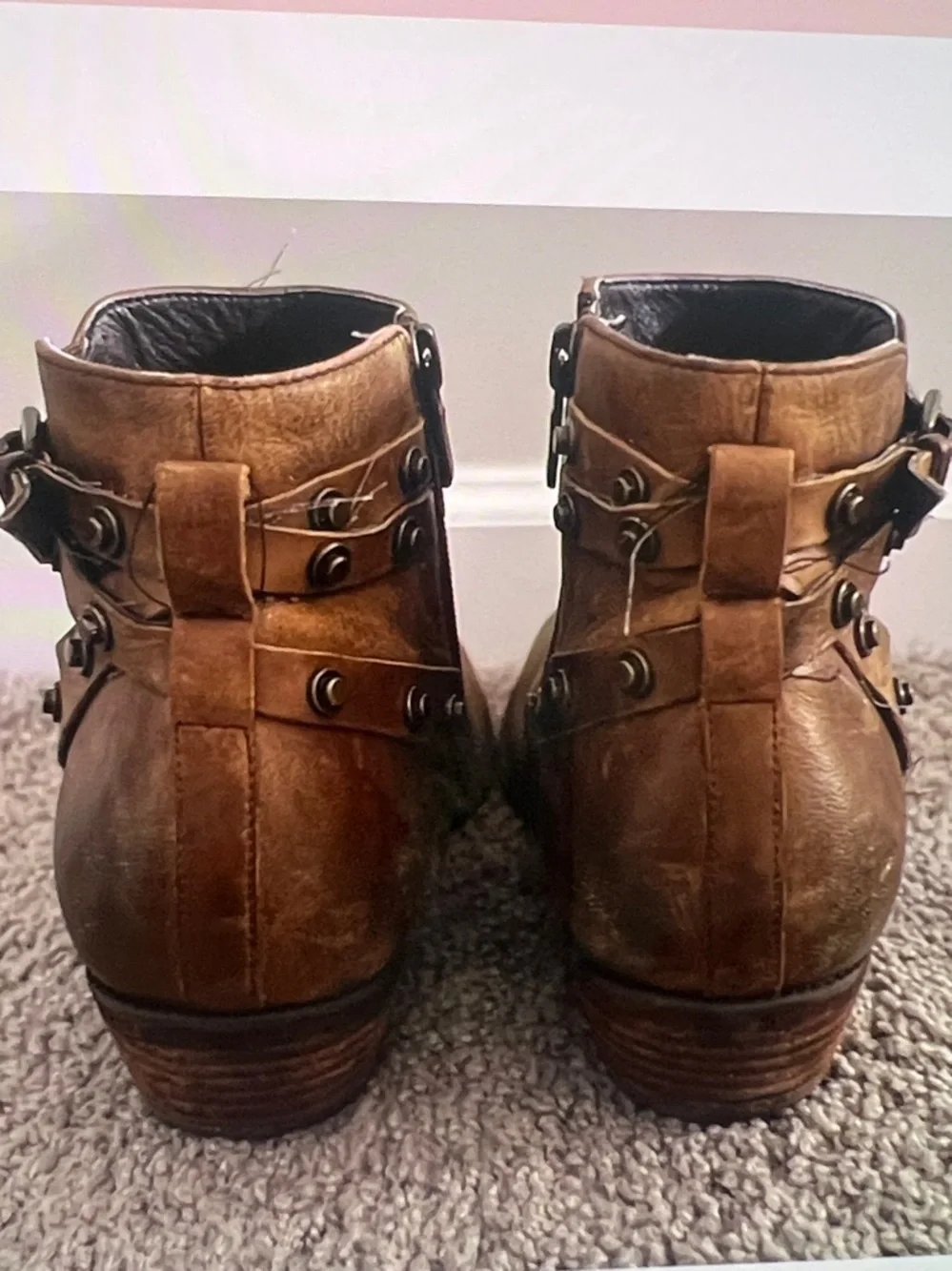 Leather stack heel
Booties - Picture 4 of 10
